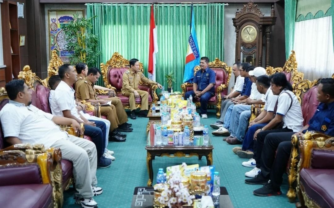 silaturahmi perdana bagi pengurus PWI kabupaten