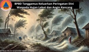 BPBD Tanggamus Keluarkan Peringatan Dini Waspada Hujan Lebat dan Angin Kencang