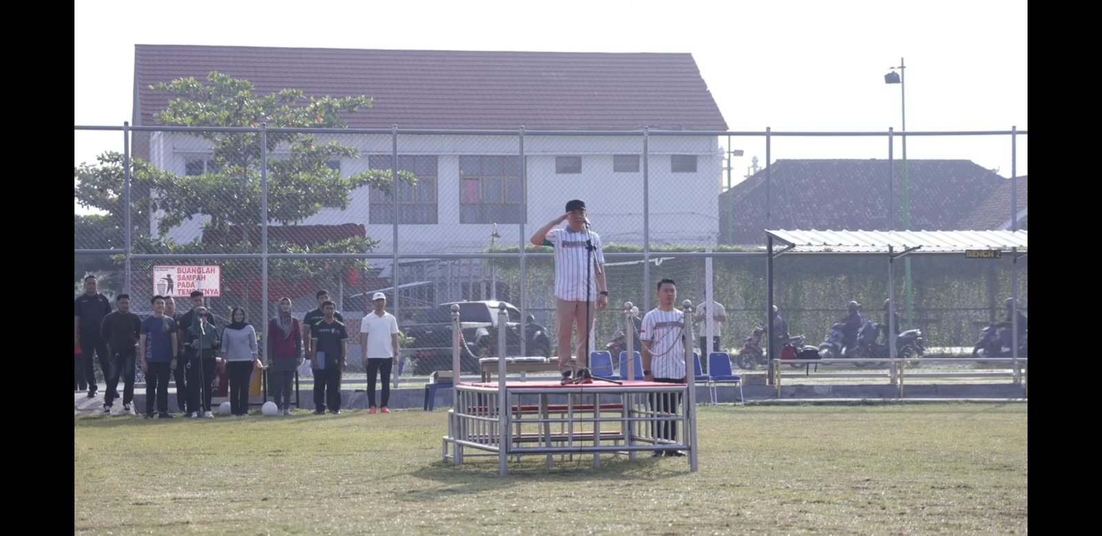 Apel Pagi dan Olahraga Bersama Tingkatkan Sinergi di Pringsewu