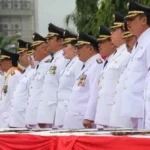 "Pelantikan 15 kepala daerah di Lampung pada 20 Februari 2025 dipimpin oleh Presiden Prabowo Subianto di Istana Negara."