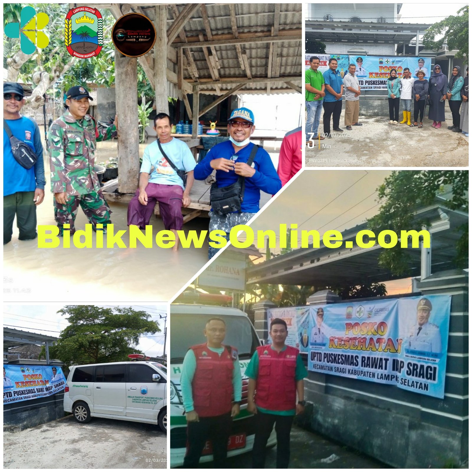 Gerak Cepat! Dinas Kesehatan Lampung Selatan Dirikan Posko Siaga di Sragi untuk Bantu Warga Terdampak Banjir 