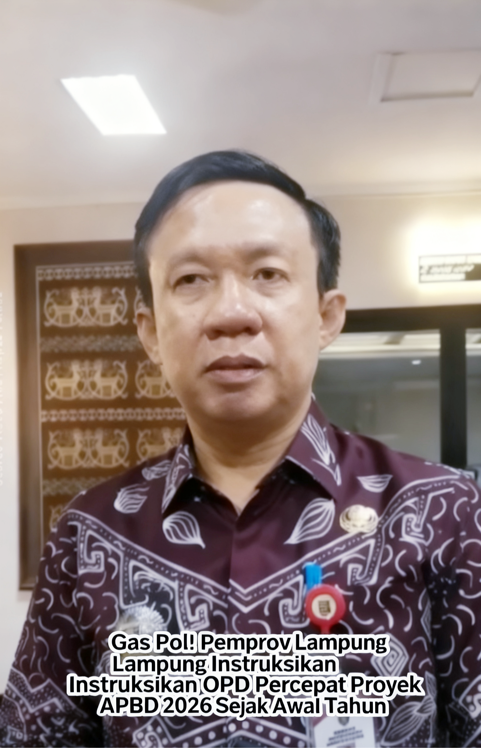 Hilangkan semua tulisan ..Buat baru.. Gas Pol! Pemprov Lampung Instruksikan OPD Percepat Proyek APBD 2026 Sejak Awal Tahun