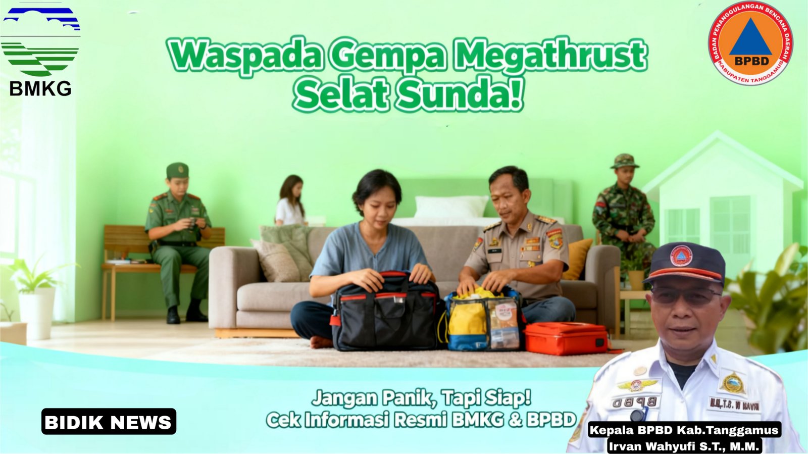 Waspada Gempa Megathrust Selat Sunda, BMKG Ingatkan Masyarakat Lampung Siap Siaga