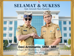Devi Arminanto Resmi Jabat Plt Kepala Dinas Kesehatan Lampung Selatan