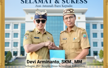 Devi Arminanto Resmi Jabat Plt Kepala Dinas Kesehatan Lampung Selatan