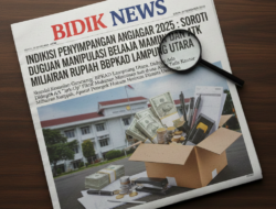 INDIKASI PENYIMPANGAN ANGGARAN 2025: BIDIK NEWS SOROTI DUGAAN MANIPULASI BELANJA MAMIN DAN ATK MILIARAN RUPIAH DI BPKAD LAMPUNG UTARA