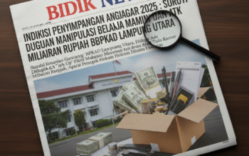 INDIKASI PENYIMPANGAN ANGGARAN 2025: BIDIK NEWS SOROTI DUGAAN MANIPULASI BELANJA MAMIN DAN ATK MILIARAN RUPIAH DI BPKAD LAMPUNG UTARA