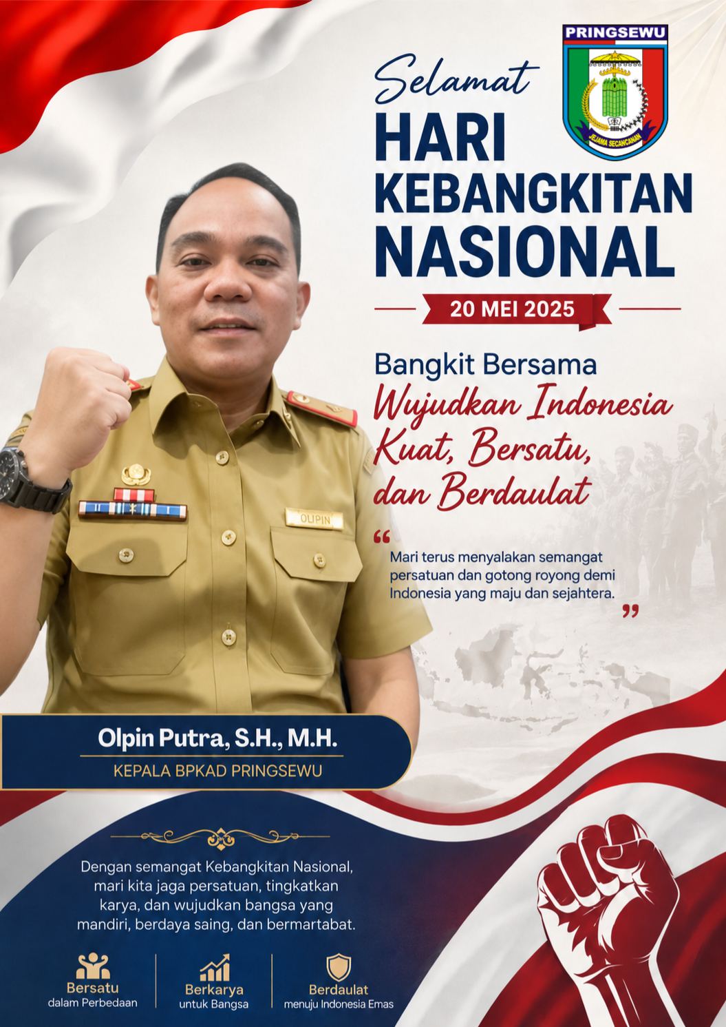 Kepala BPKAD Pringsewu Lampung, Putra, S.H., M.H