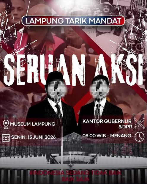 Demo Besar-Besaran di DPRD Lampung Hari Ini: Massa ‘Lampung Tarik Mandat’ Desak Pendidikan Gratis Hingga Pajak Kekayaan 