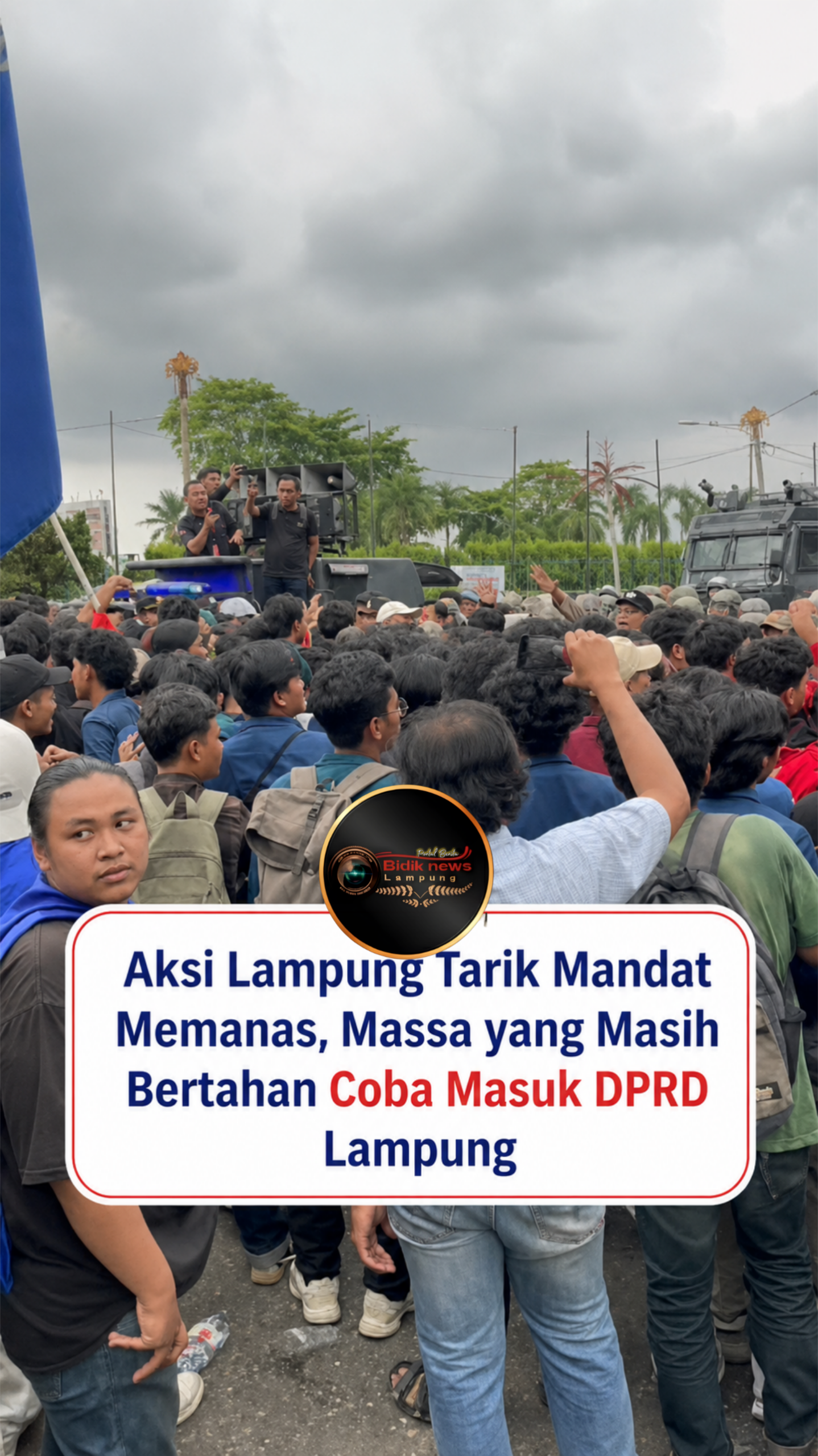 Demo Besar-Besaran di DPRD Lampung Hari Ini: Massa ‘Lampung Tarik Mandat’ Desak Pendidikan Gratis Hingga Pajak Kekayaan 