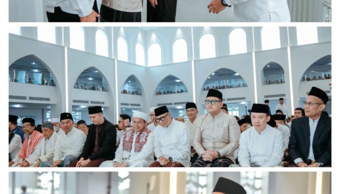 Ketua DPRD Lampung dan Ketua Komisi V Hadiri Sholat Idul Adha Bersama Gubernur di Masjid Raya Al-Bakrie